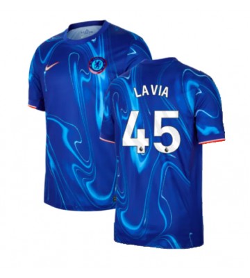 Chelsea Romeo Lavia #45 Primera Equipación 2024-25 Manga Corta